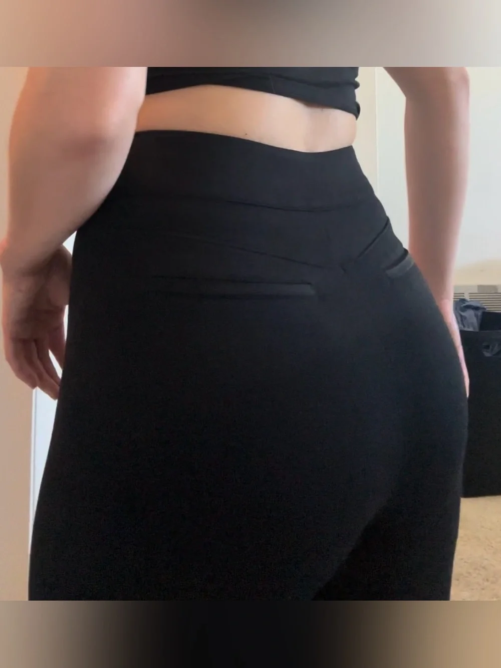 SPANX The Perfect Pant High Rise Flare Black Size Medium
